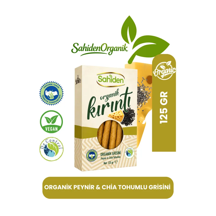 Organik Chia-Peynirli Grissini