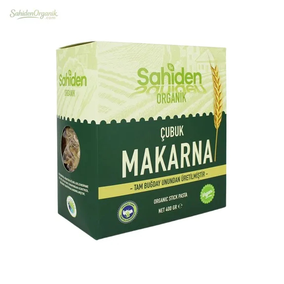 Organik Tam Buğday  Çubuk Makarna