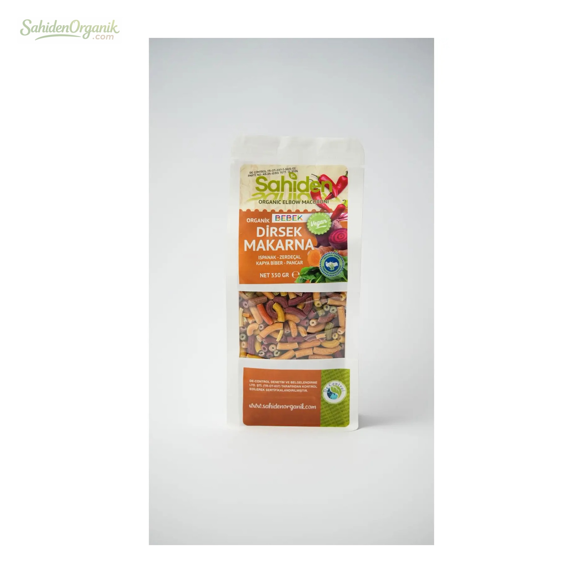 Organik Sebzeli Bebek Dirsek Makarna